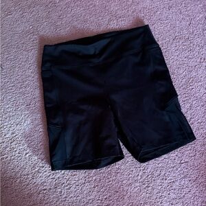 PINK High-Waisted Biker Shorts w/ Mesh Pockets